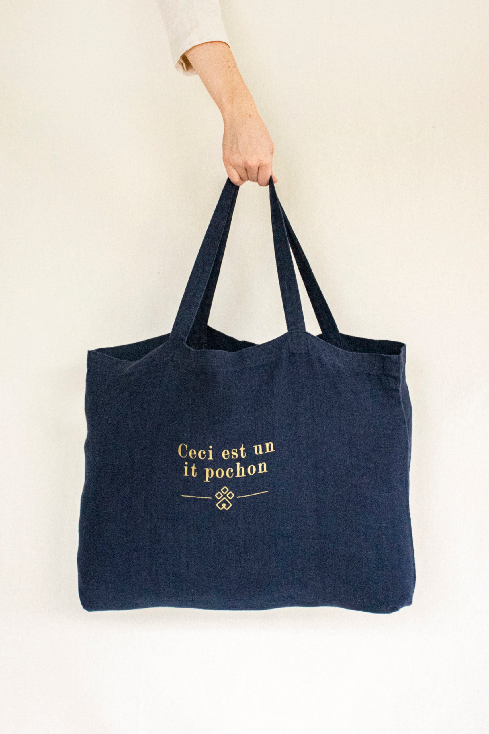 Totebag Maël bleu indigo