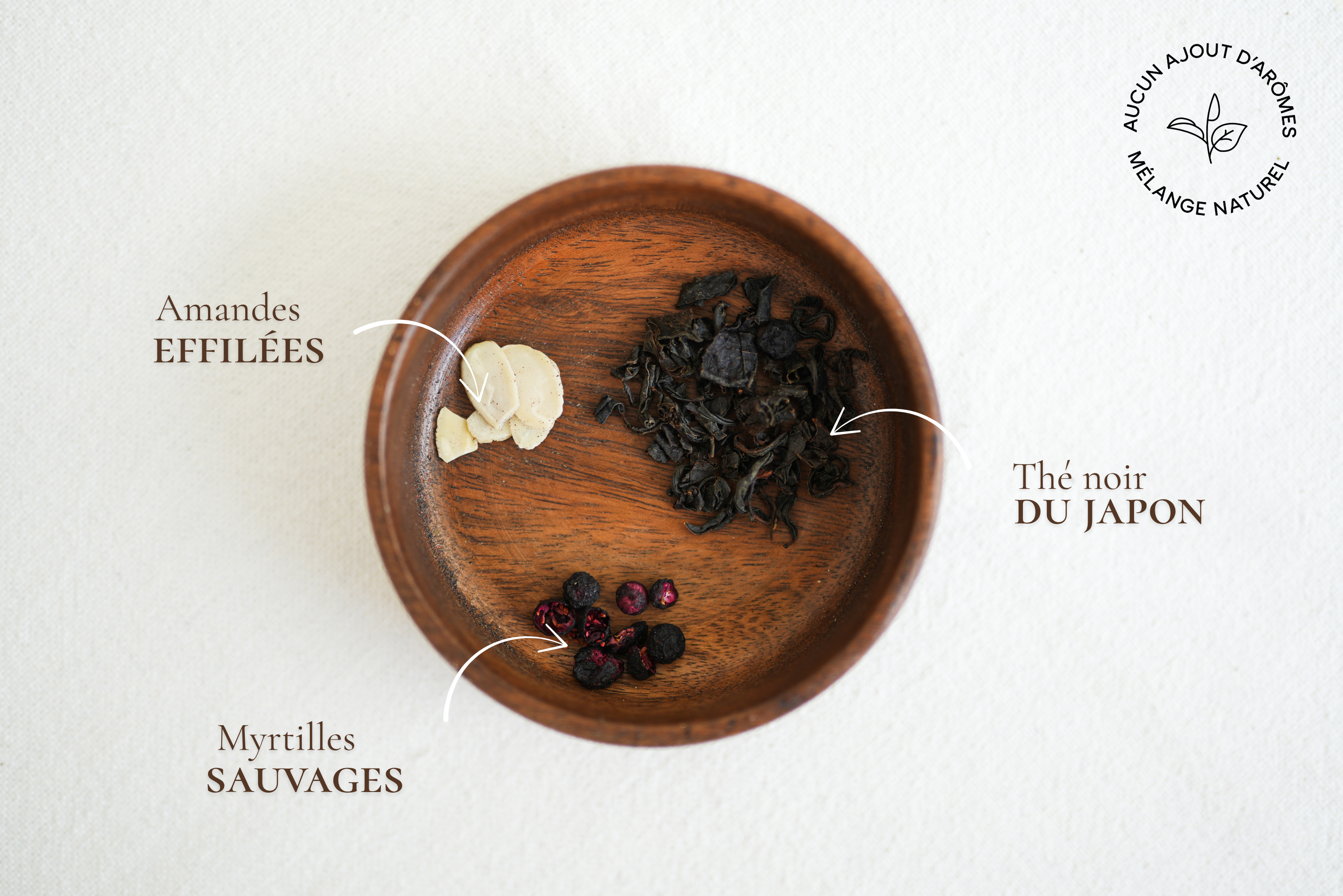 N°14 Thé noir Myrtille Amande "Promenons-nous..."