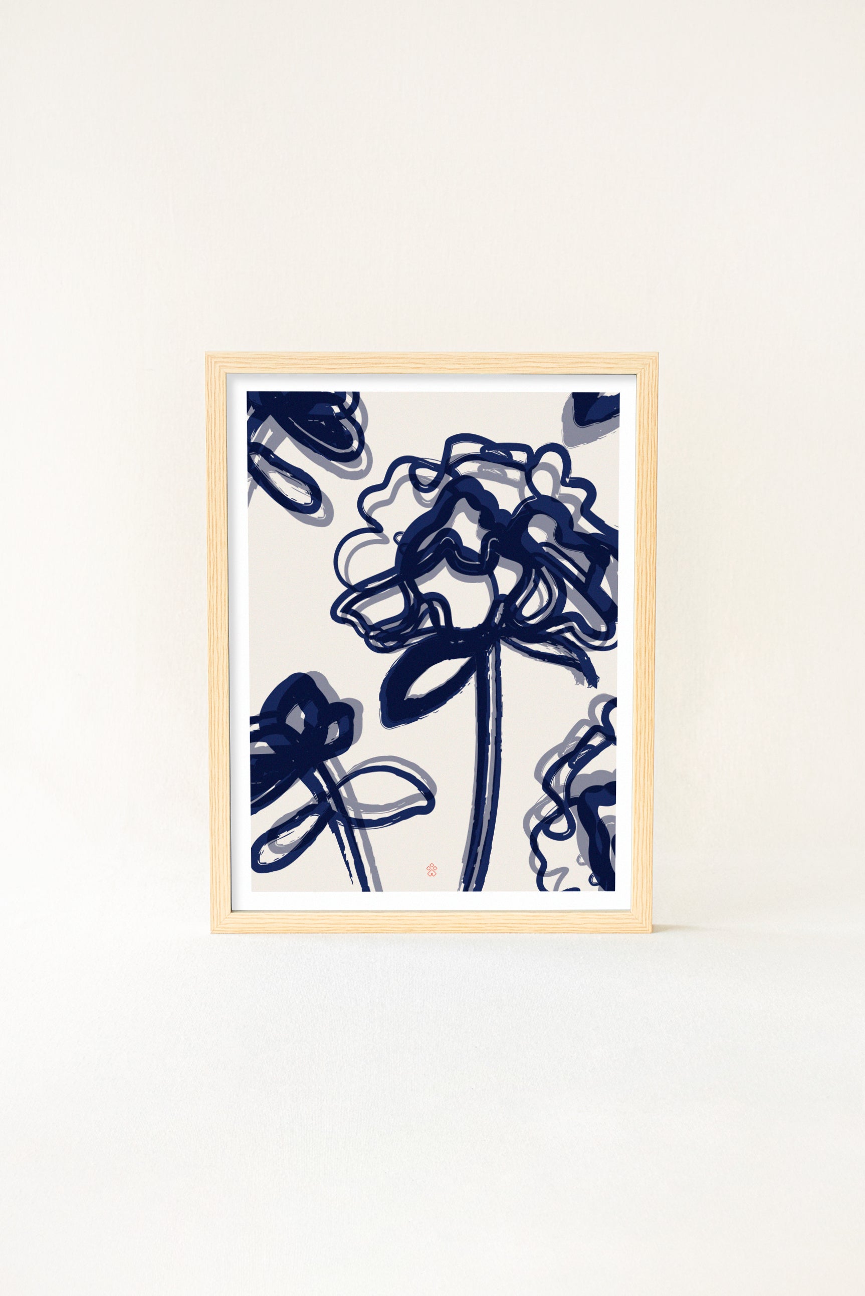 Affiche Mathurin “ Fleurs bleues