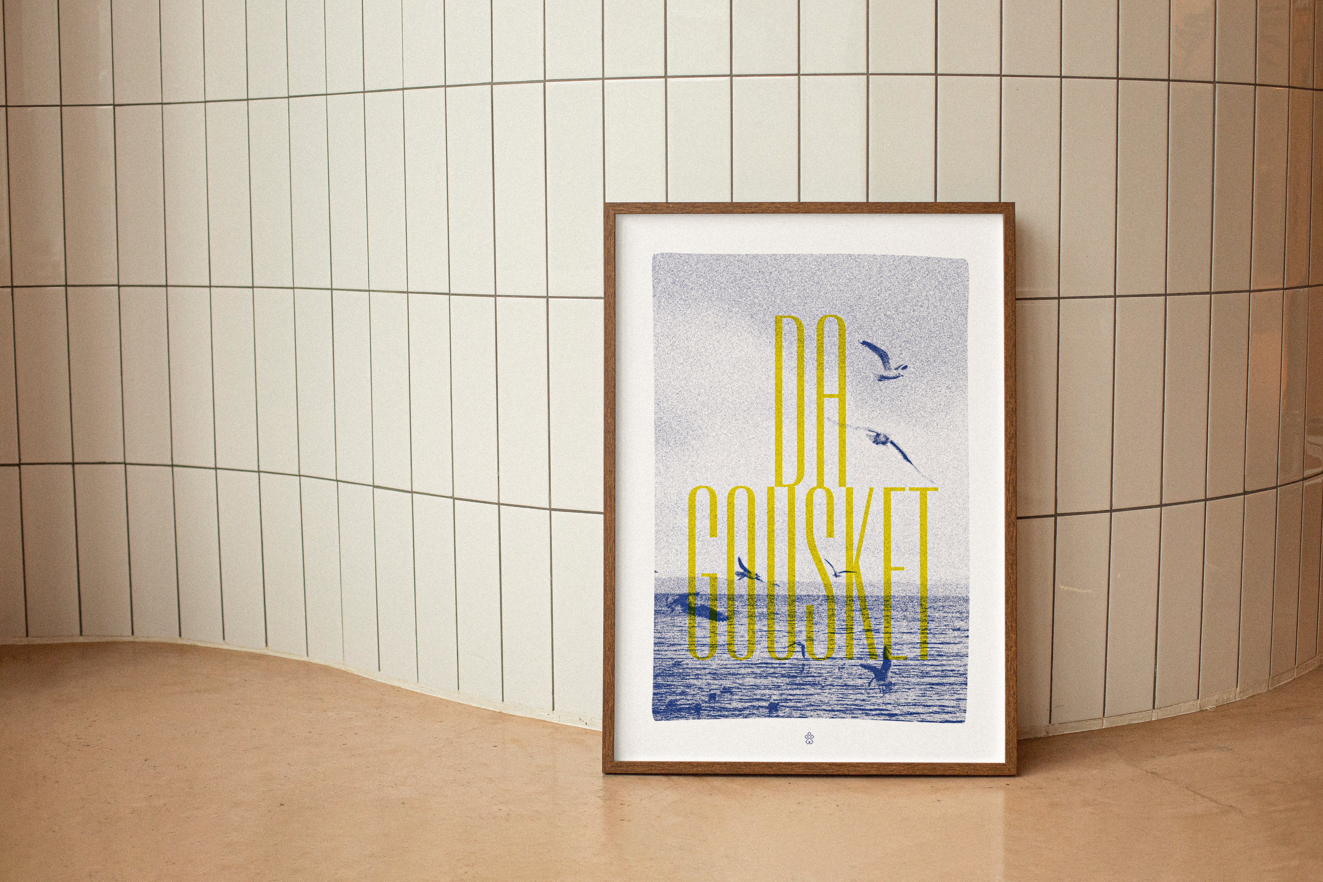 Affiche Aël “Da Gousket” – Bleu & Jaune –  (30x40 cm)