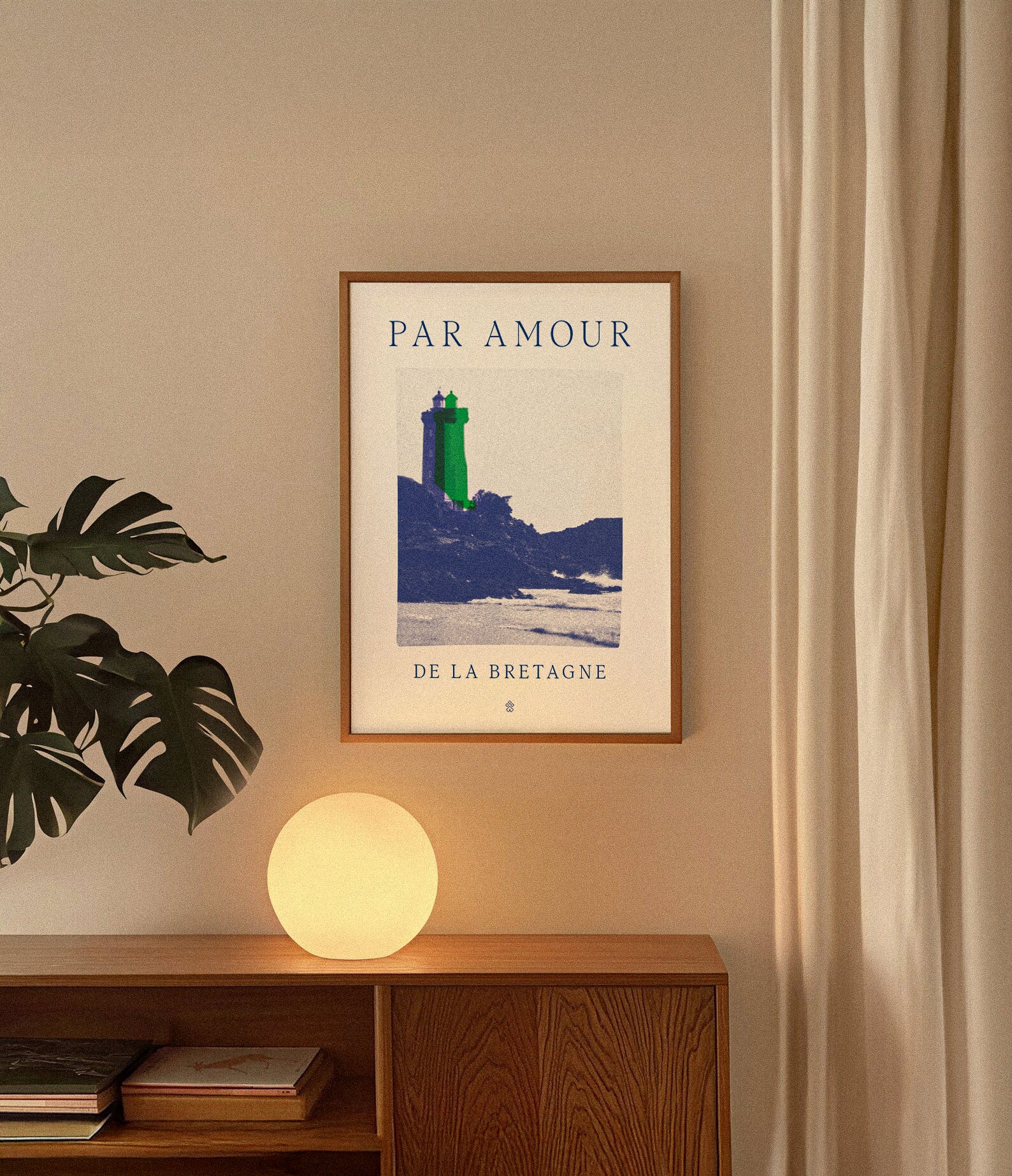 Affiche Jos “Par amour de la Bretagne” – Phare breton (30x40)