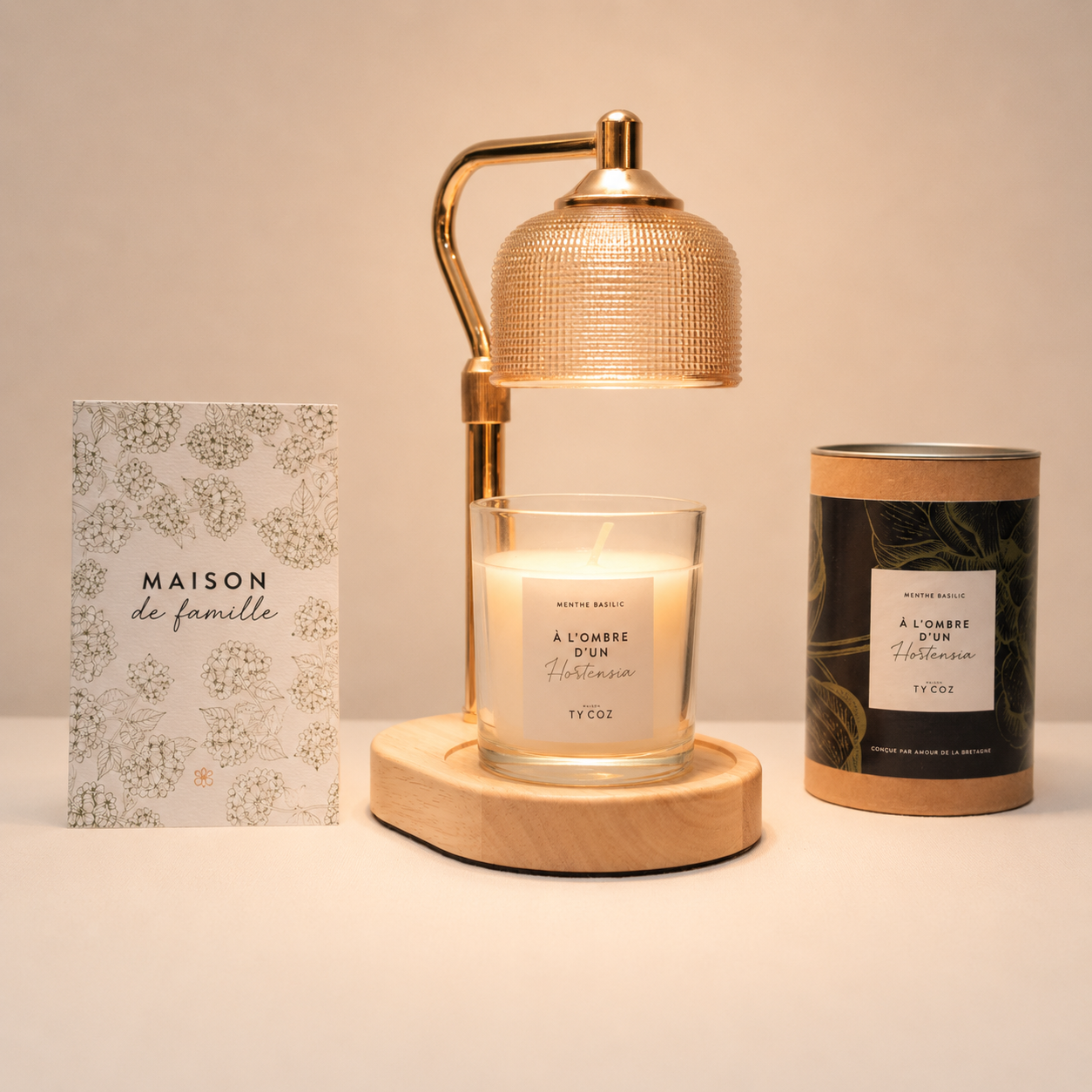 Coffret Fête des Mères Lampe bougie + Bougie 200g