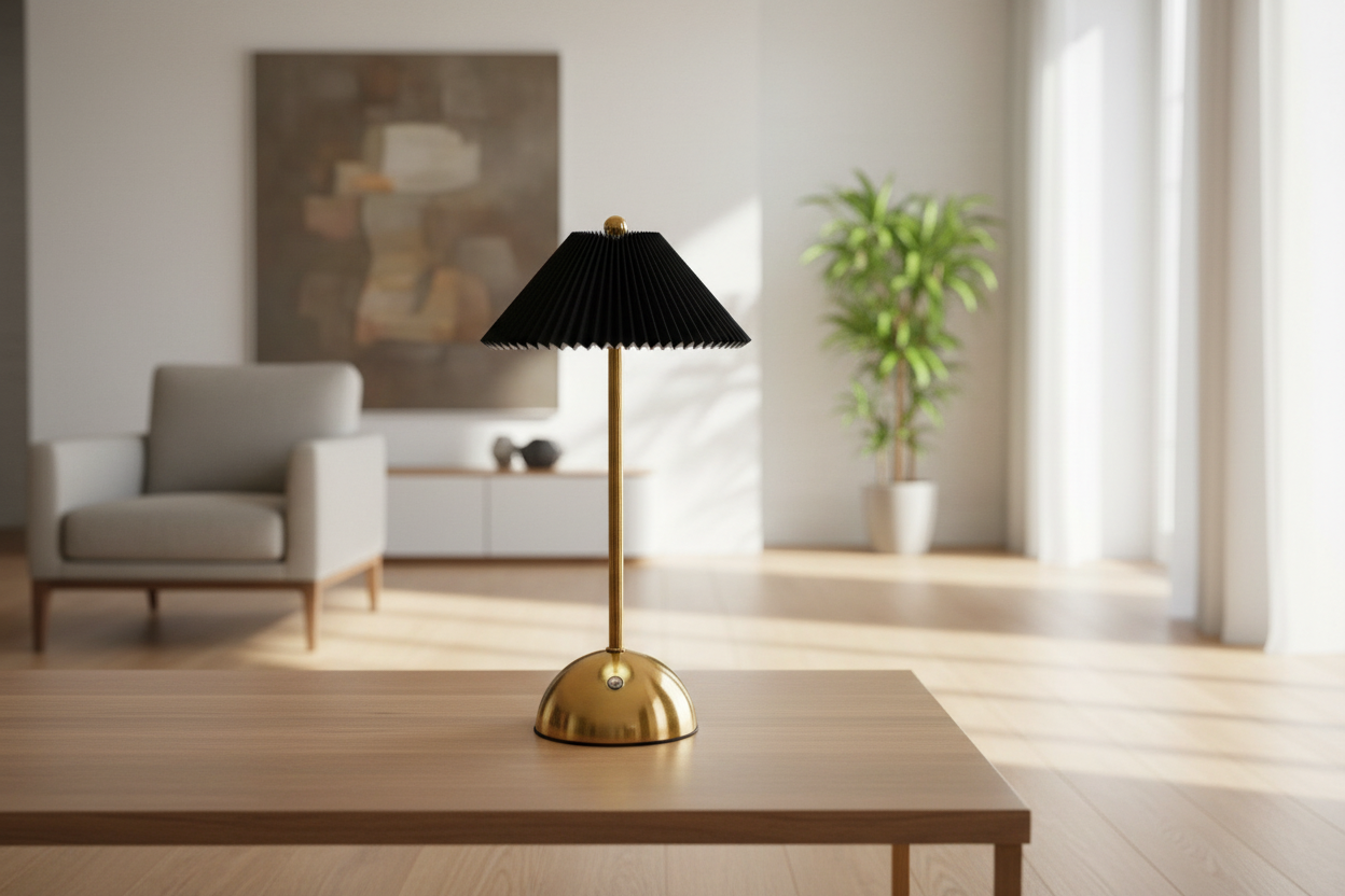 Lampe LED sans fil noire