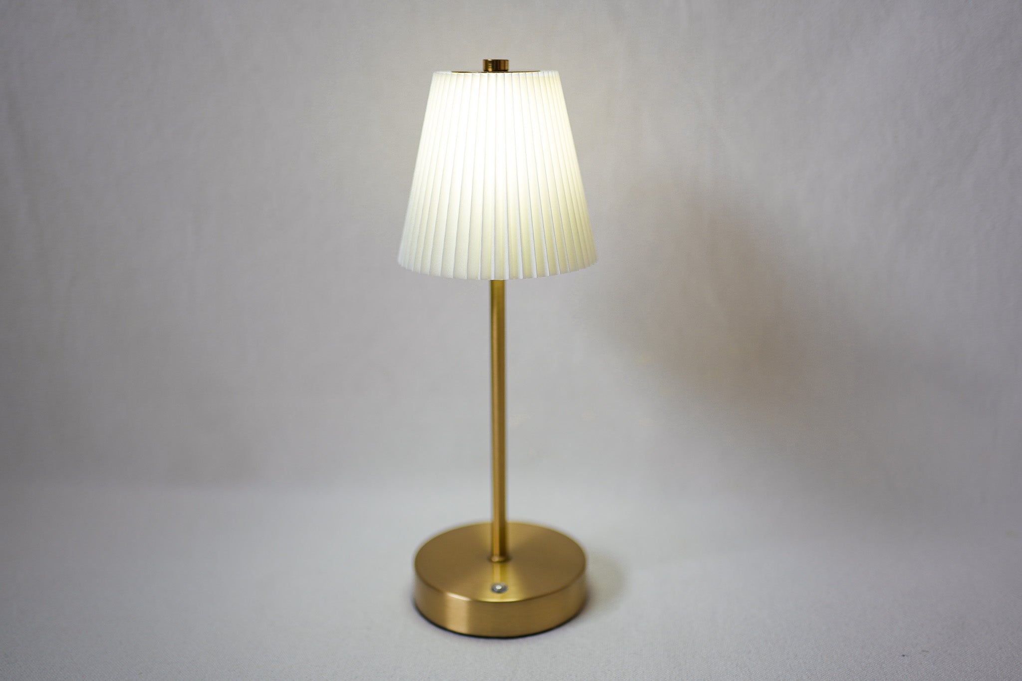 Lampe LED sans fil dorée & blanche