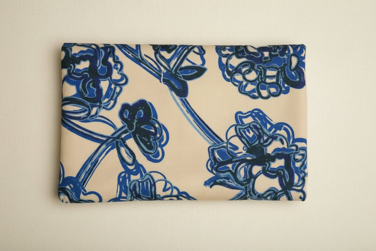 Pochette  Brival - Fleurs bleues