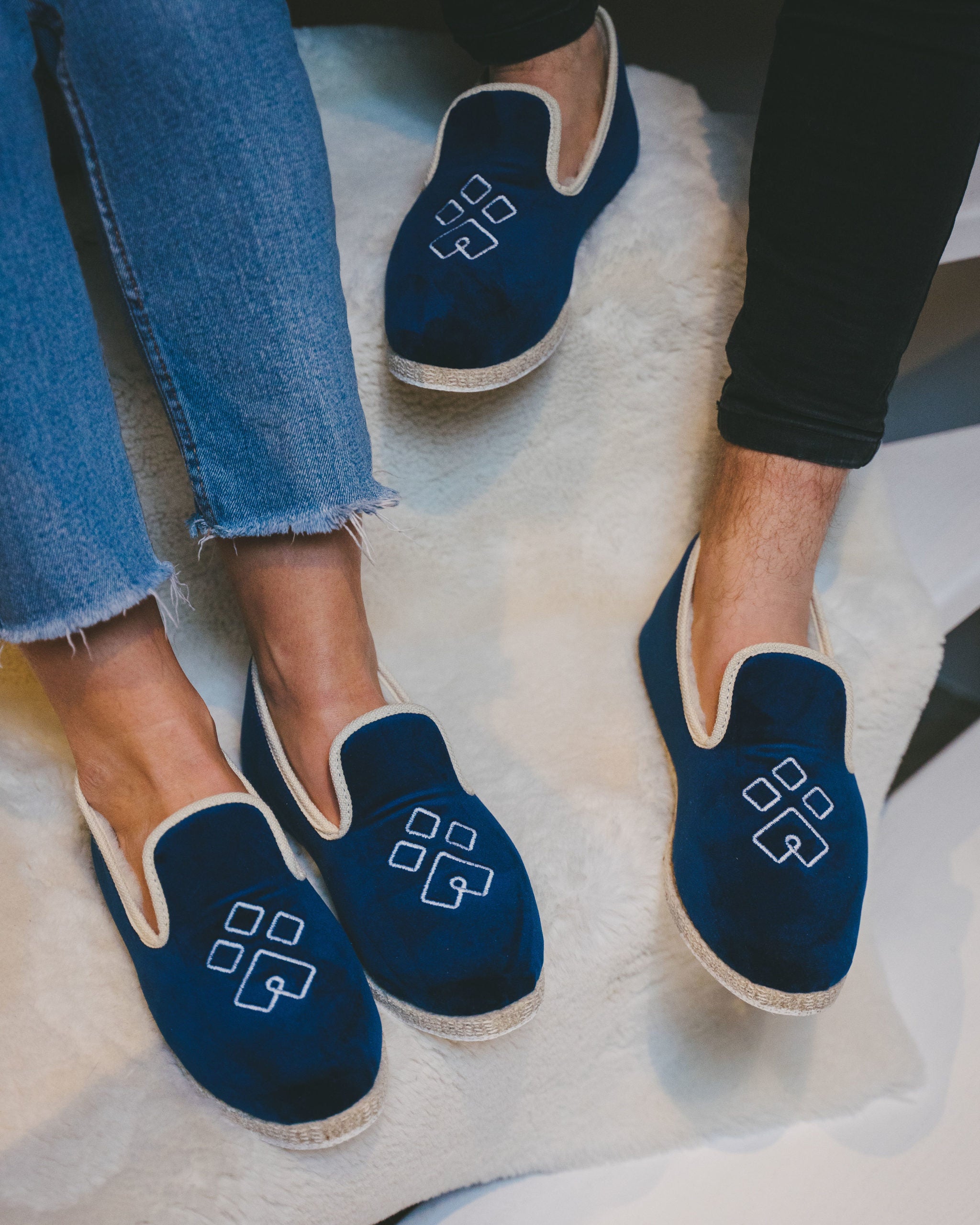 Chaussons bleu Rivalin Maison Ty Coz - Main Image