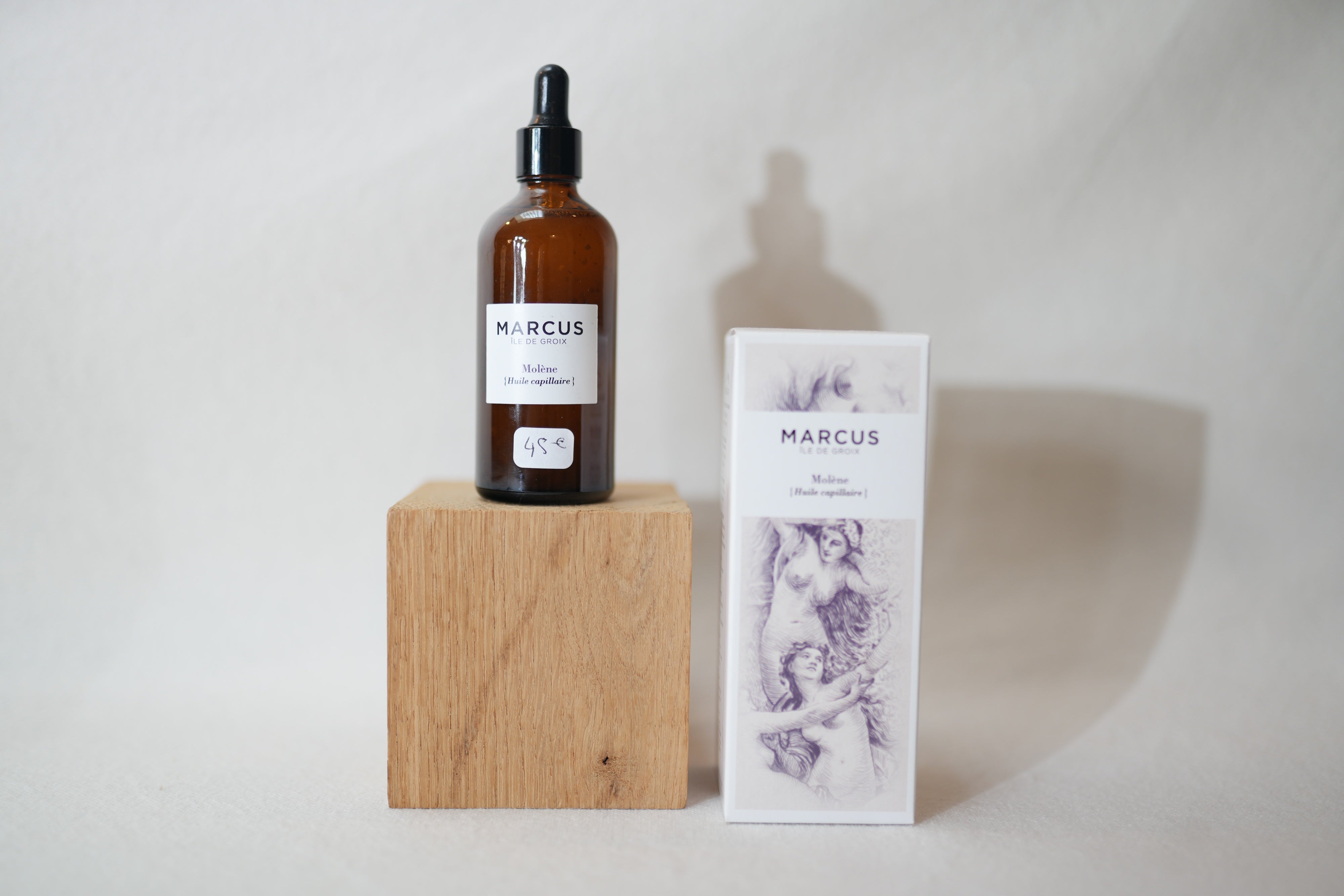 Huile capillaire Molène – Soin réparateur cheveux secs & abîmés (100 ml) – Marcus, Île de Groix