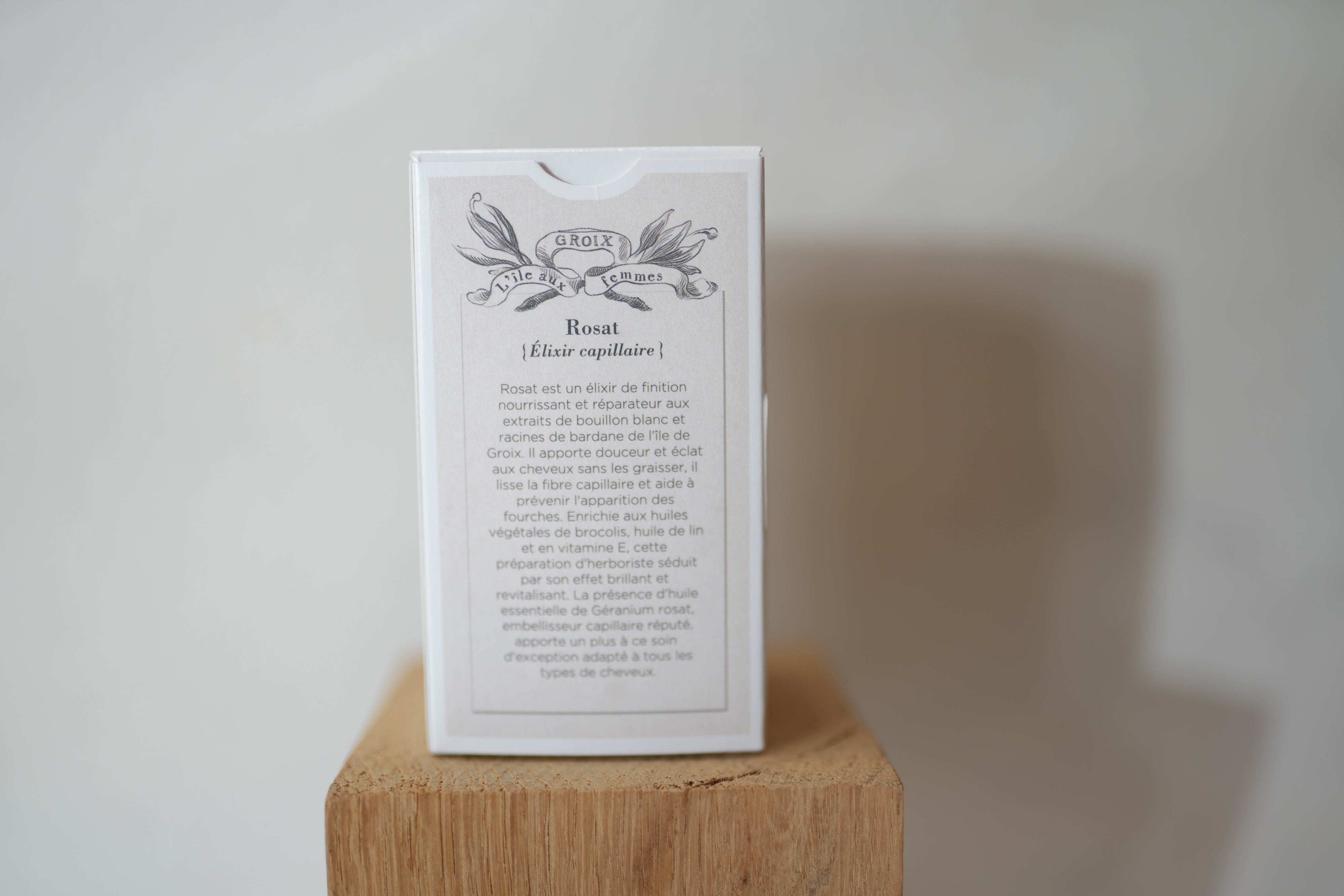 Élixir capillaire Rosat – Huile cheveux brillance & douceur (30 ml) – Marcus, Île de Groix