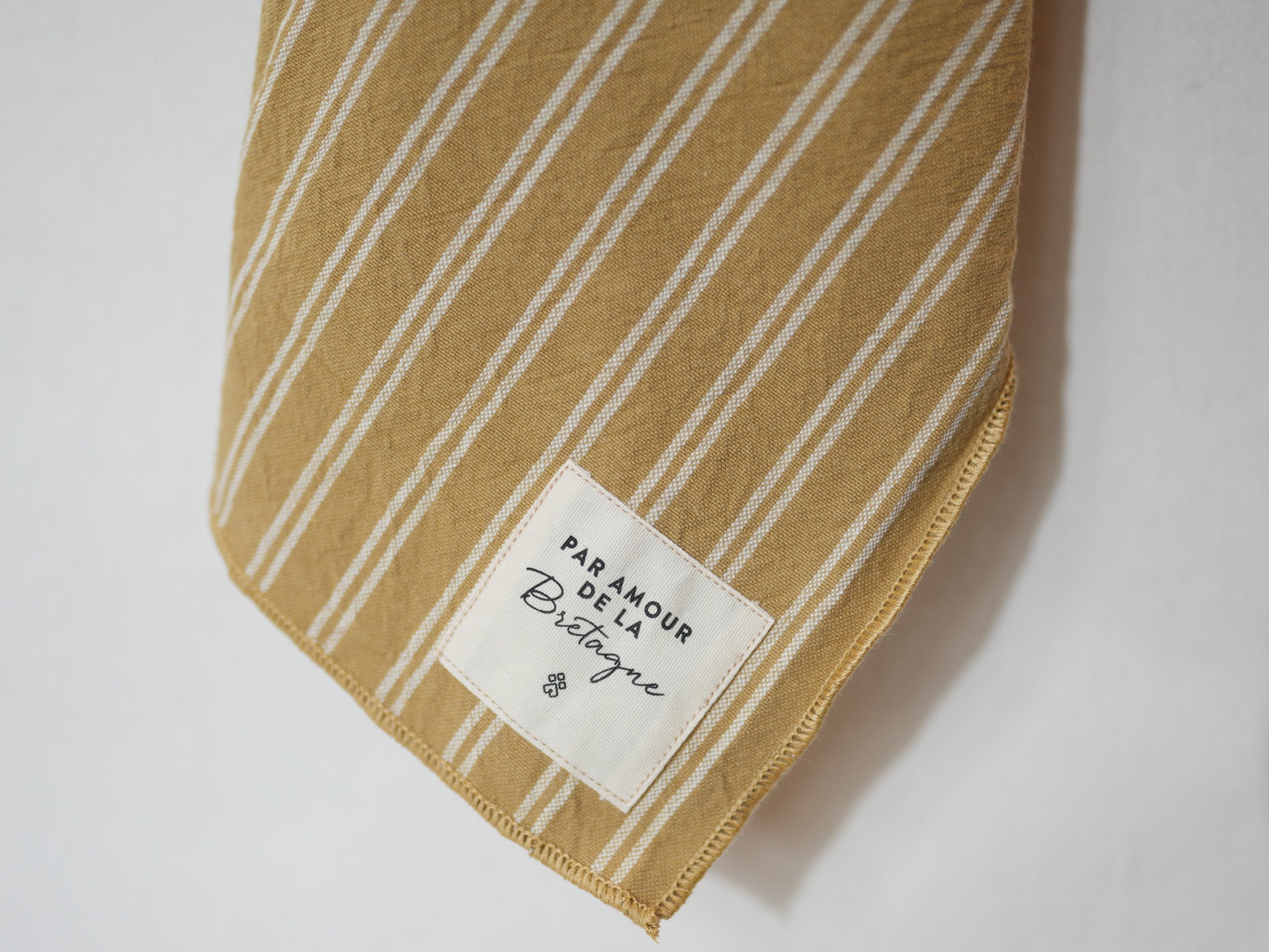 Torchons rayés en coton lavé "Malou"