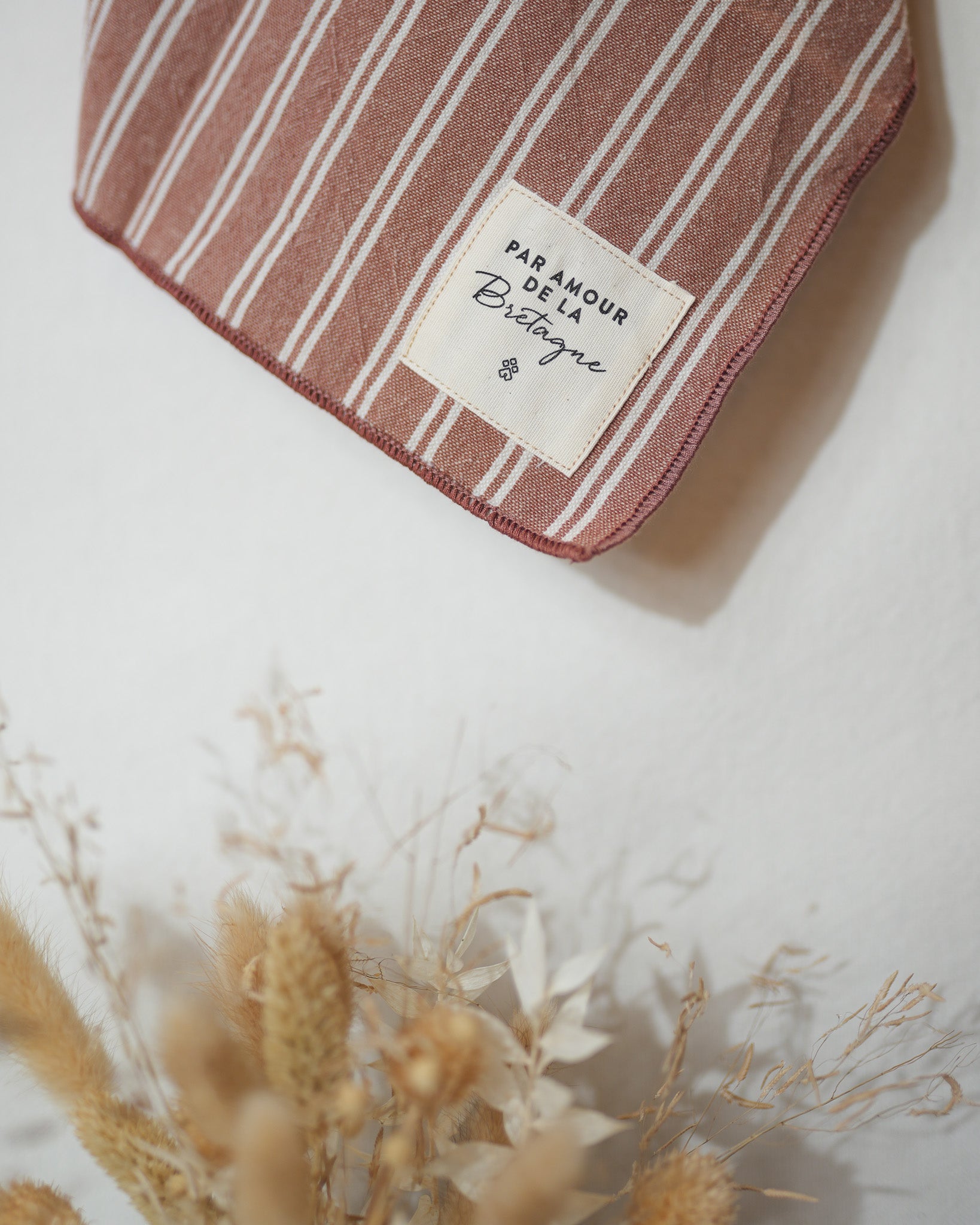 Torchons rayés en coton lavé "Malou"