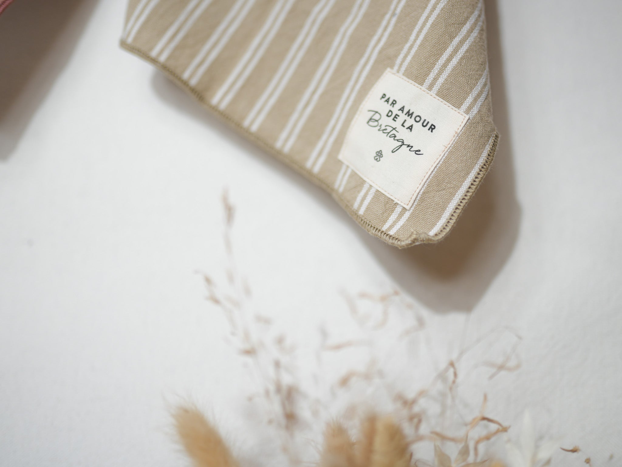 Torchons rayés en coton lavé "Malou"