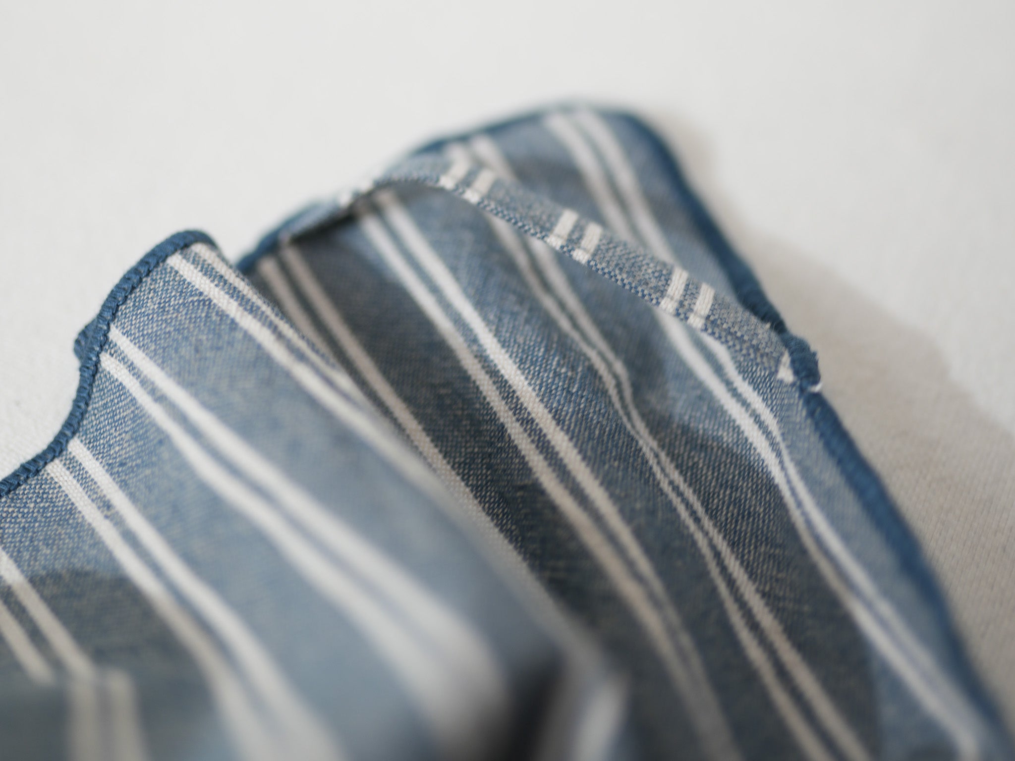 Torchons rayés en coton lavé "Malou"