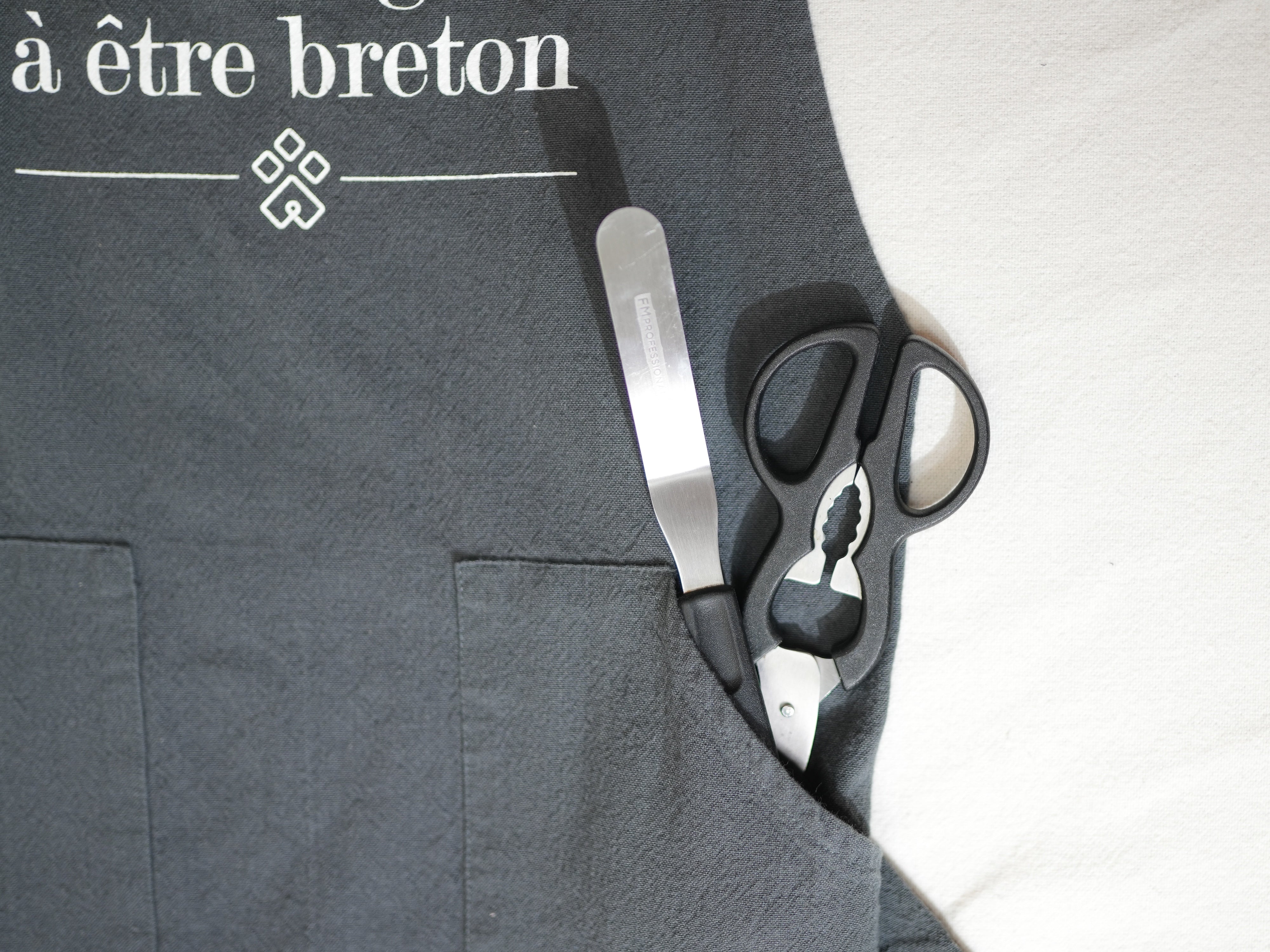 Tablier en coton Brieg - Anthracite 