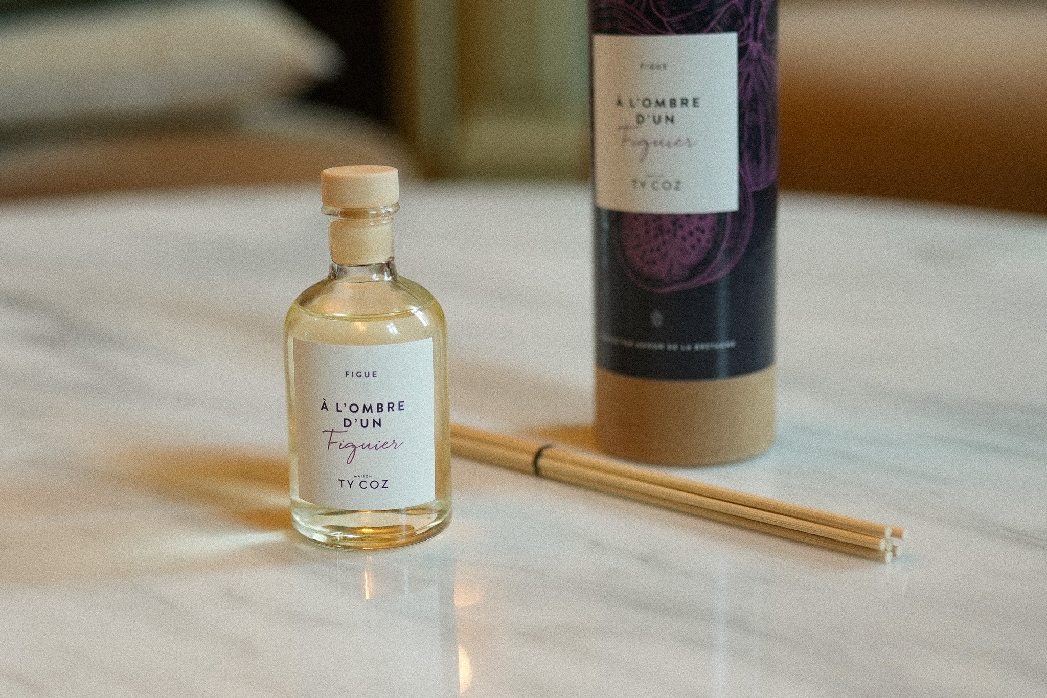 Bouquet parfumé “À l’ombre d’un figuier” (Diffuseur à bâtons)