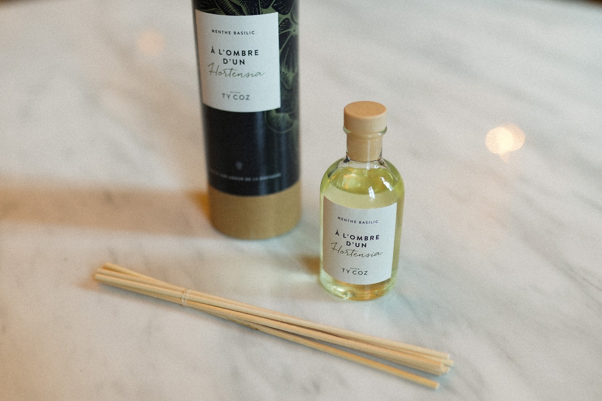 Diffuseur de Parfum Menthe Basilic – Bouquet Parfumé 100 ml ou 250 ml