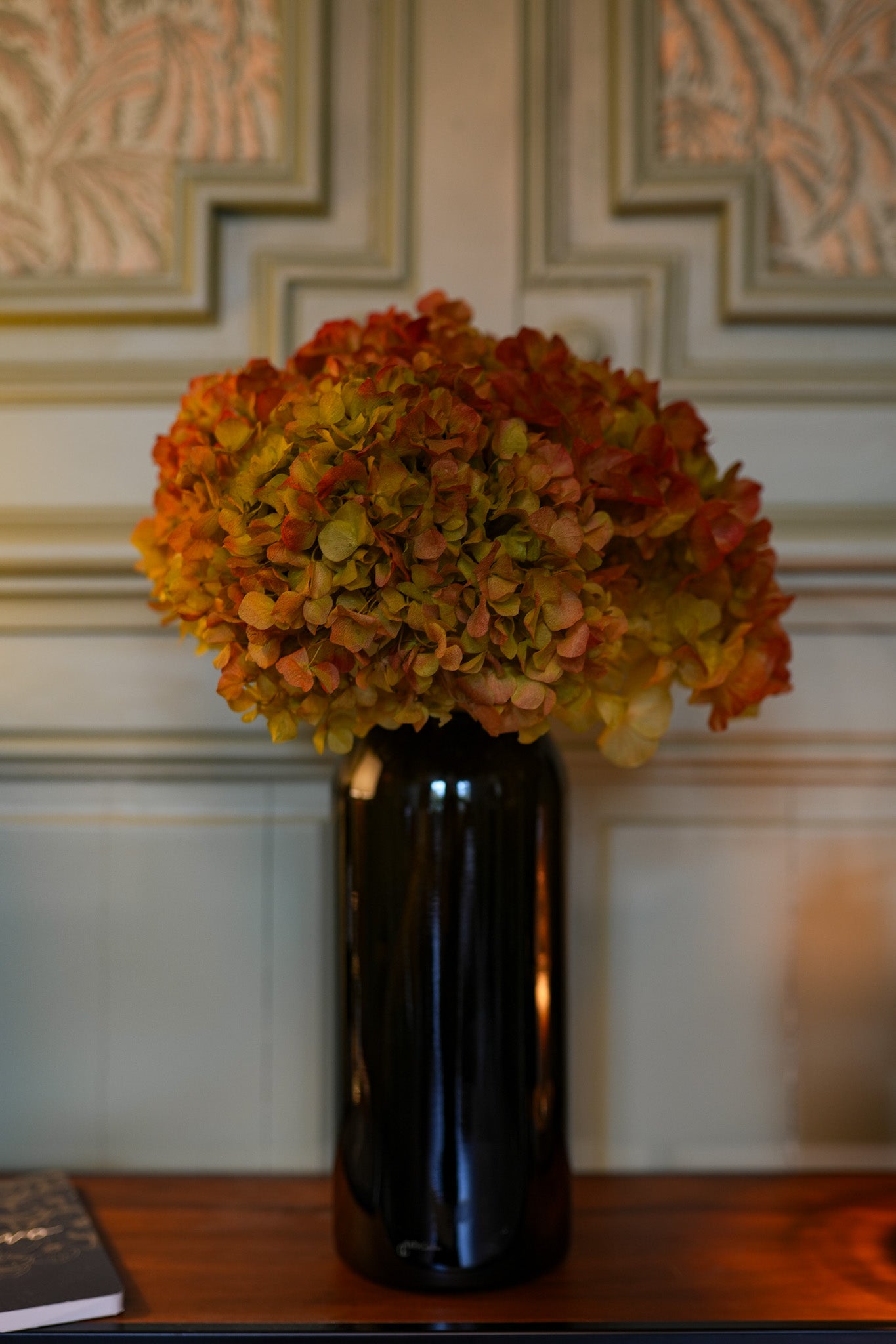 Bouquet d'hortensias stabilisés - Orange