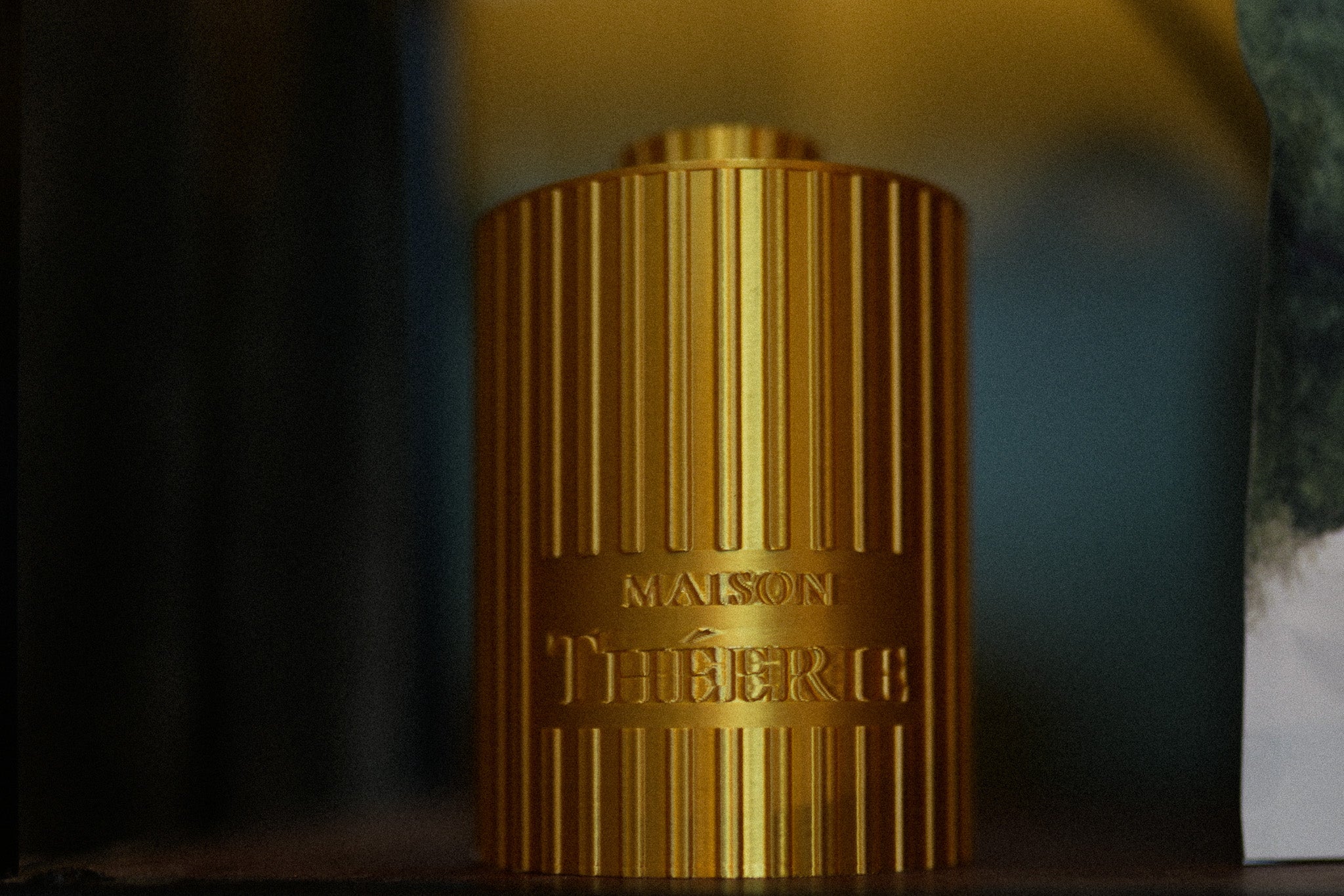 Boîte à Thé Dorée 100g – Impression 3D Artisanale à Quimper