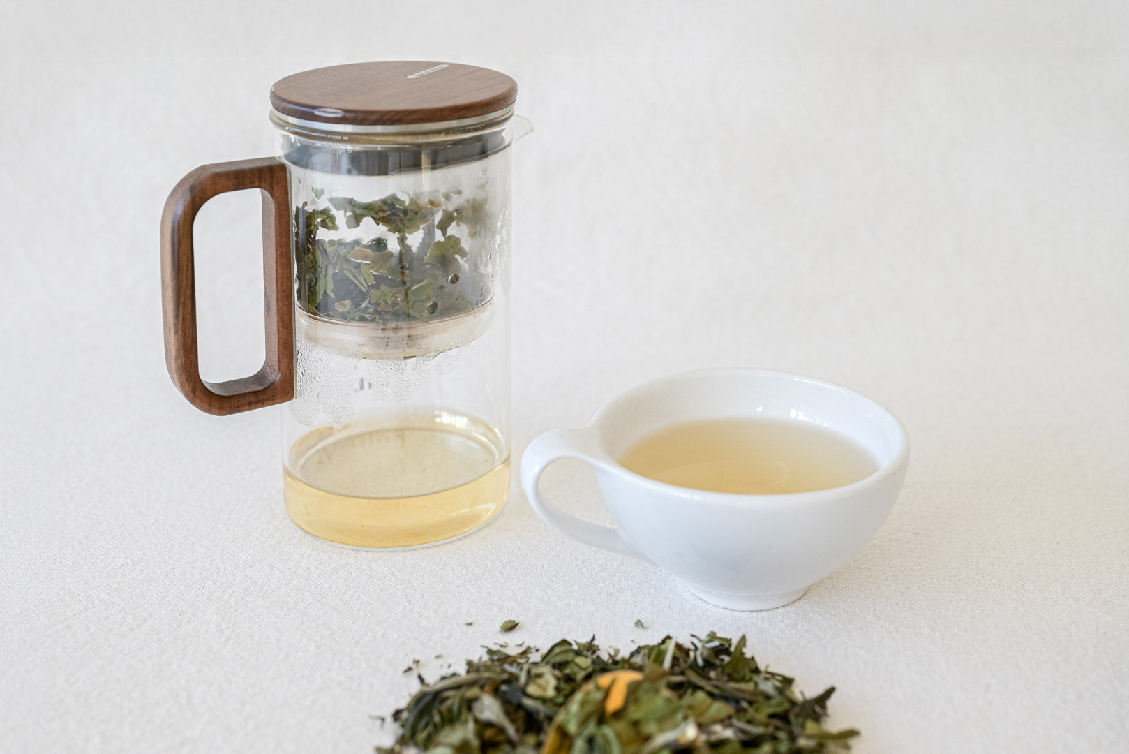 préparation thé blanc Pai Mu Tan