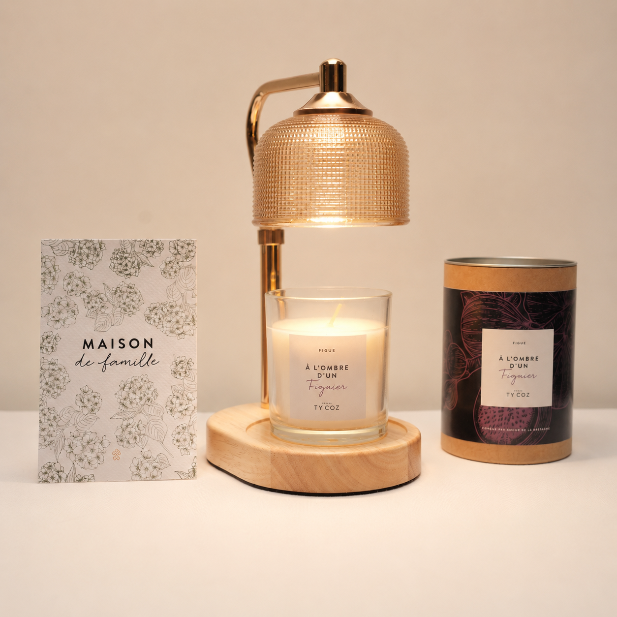 Coffret Fête des Mères Lampe bougie + Bougie 200g