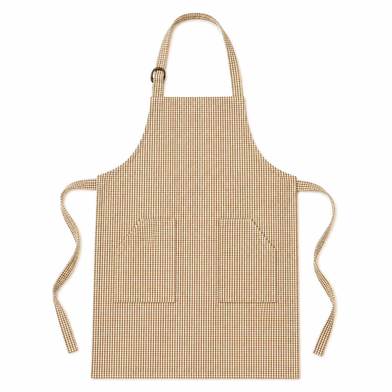 Tablier Vichy en coton lavé