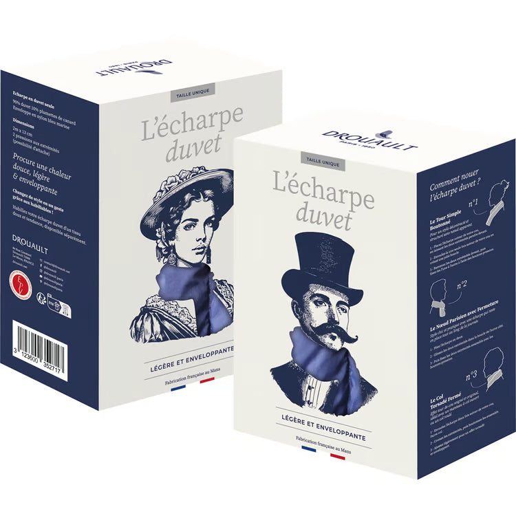 Écharpe duvet 90% canard – Douce & légère – Drouault