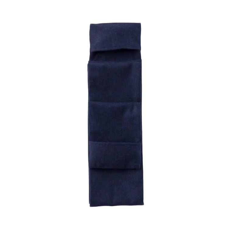 Habillage en soie pour écharpe duvet – Bleu marine – Drouault