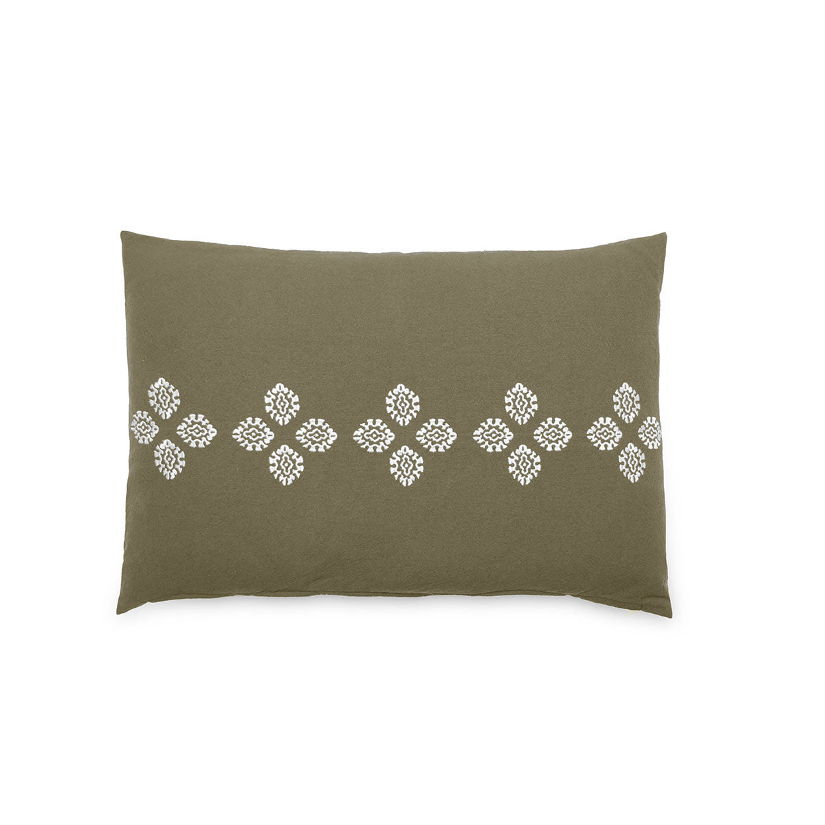 Coussin Brodé Bandana Marine 40 x 60 cm