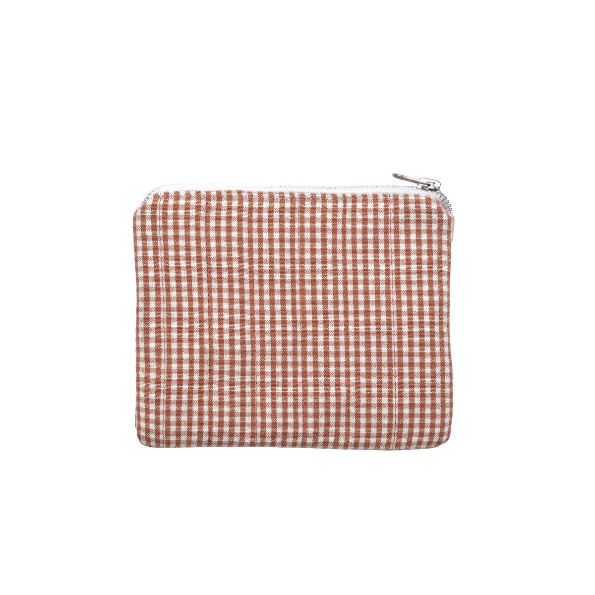 Pochette vichy en coton 13x17cm