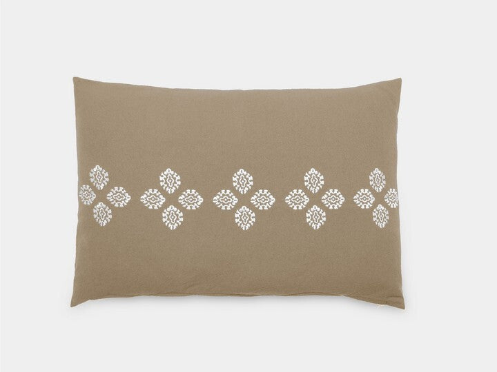 Coussin Brodé Bandana Marine 40 x 60 cm